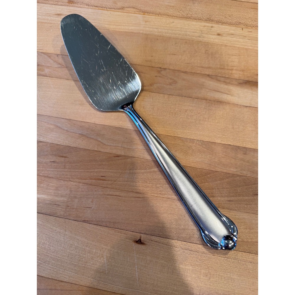 Mikasa French Countryside Stainless Steel Pie Cake Server Silver Serving Tool